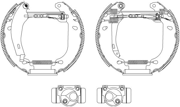 HELLA PAGID Комплект тормозных колодок 8DB 355 003-761